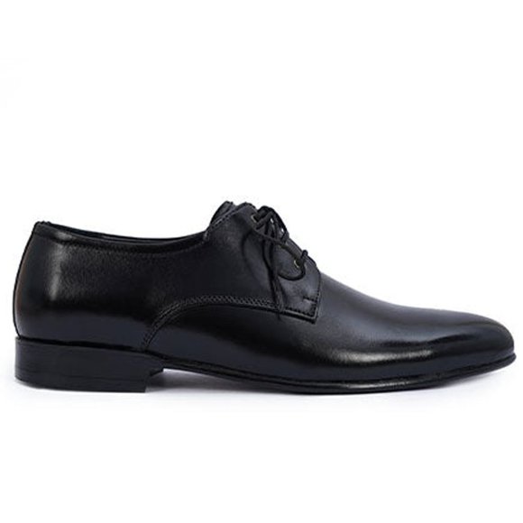 Bashwood Handmade Black Office Style Leather Oxfords